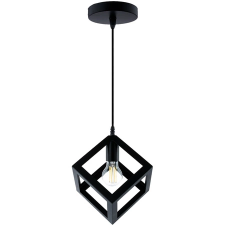 Lampa wisząca TALUS geometryczna kwadrat ZWIS do LED 1x E27 LUMILED