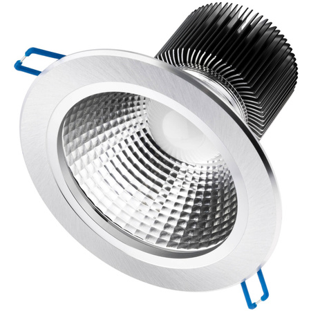 Oprawa Sufitowa 15W Podtynkowa LED DOWNLIGHT DEEP Okrągła 4000K 1200lm Srebrna