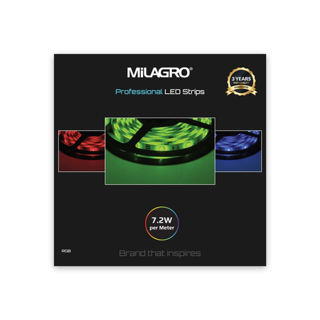 Taśma LED Pasek Pro 30 LED 36W RGB IP20 5m Milagro