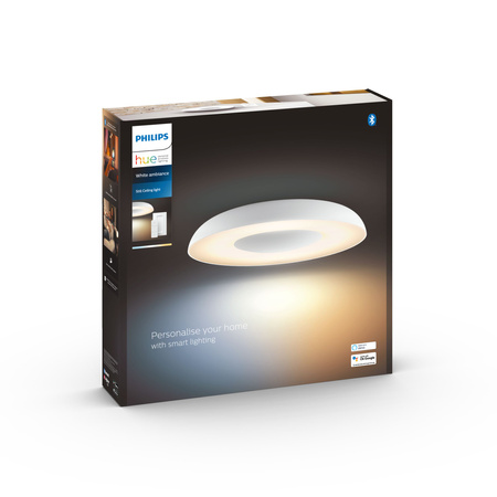 Plafon LED Lampa Sufitowa Natynkowa 22.5W 2500lm IP20 White Ambiance TW Biała 39cm Inteligentna SMART Zigbee Bluetooth Still Philips HUE