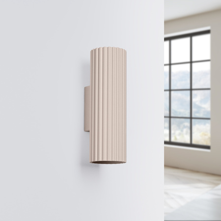 Lampa Ścienna Kinkiet 2x GU10 Aluminiowa Taupe Karbon Deep Space SL.1760 Sollux