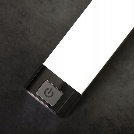 Lampa Ścienno Sufitowa LED Oprawa Łazienkowa z Włącznikiem 15W 4000K IP44 60cm Czarna KANLUX