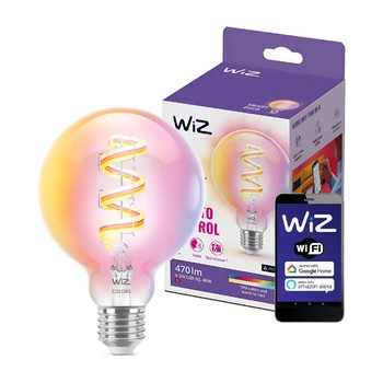 Żarówka LED E27 G95 6,3W = 40W CCT + RGB FILAMENT SMART WiFi WiZ