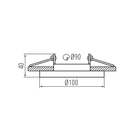 Oprawa sufitowa podtynkowa ARET GU10/GU5.3 Okrągła Ruchoma Biała KANLUX