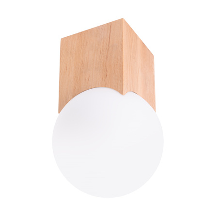 Lampa Sufitowa Oprawa Natynkowa G9 Natruralne Drewno Biała Solis Peach Puff SL.1407 Sollux