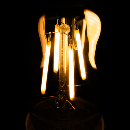 Żarówka LED E27 A60 6W = 50W 660lm 2200K Ciepła 360° DYMIONA FILAMENT LUMILED