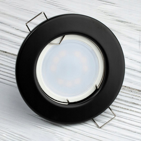 Oprawa Halogenowa Podtynkowa Okrągła Czarna GU10 MR16 ARDALI LUMILED