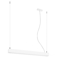 Lampa Sufitowa LED Wisząca PINNE 17W 3000K Liniowa 67cm Biała SOLLUX