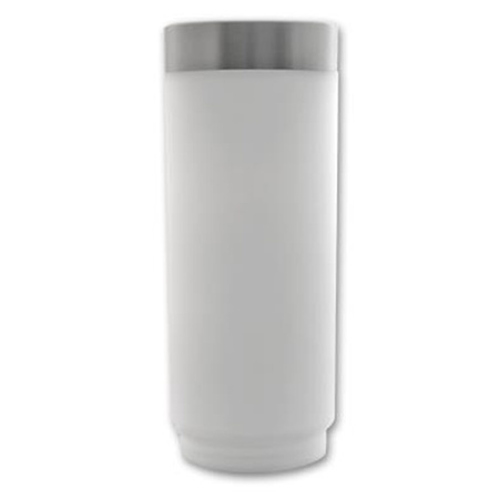 Lampa LED Ogrodowa Stojąca Zewnętrzna Słupek E27 z Czujnikiem Ruchu i Zmierzchu Srebrny IP44 Manila 45cm Masterled