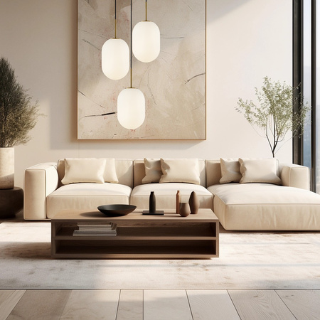 Lampa Wisząca Sufitowa ALIAS Złota 3xE14 koło Milagro