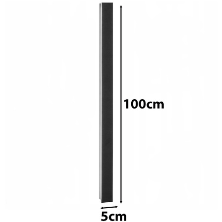 Lampa Ogrodowa LED Kinkiet Elewacyjny 30W Oprawa Architektoniczna Prostokąt Czarna 100CM