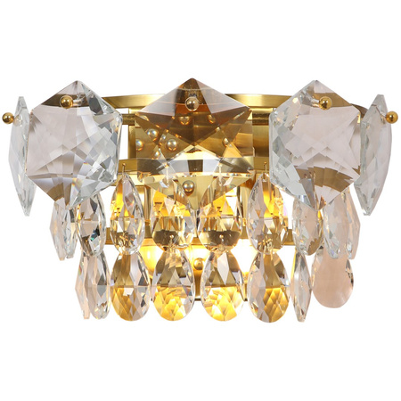 Lampa Ścienna Kinkiet SELnianaA Złota 2xE14 Milagro