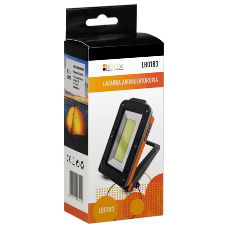 Latarka Akumulatorowa Warsztatowa Składana Magnes Libox LB0183 4 tryby świecenia