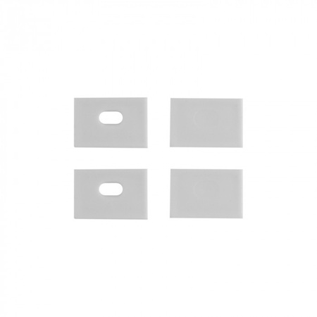 Profil Aluminiowy LED do Płyt GK Gipsowych REGIPS Szeroki Wpuszczany Podtynkowy Anodowany 2m z Kloszem Mroźnym do Taśm LED + Zaślepki seria GPS Ecolight