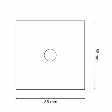 WYŁĄCZNIK Dotykowy Jednobiegunowy WIFI Smart max 800W 230V Tuya GOLDLUX (Polux)