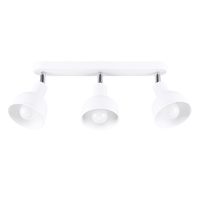 Lampa Sufitowa Oprawa Natynkowa Reflektor 3x E27 Ruchoma Geometryczna Biała Industrialna Elba Sollux