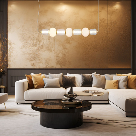 Lampa Wisząca Sufitowa CARO Złota 42W LED Milagro