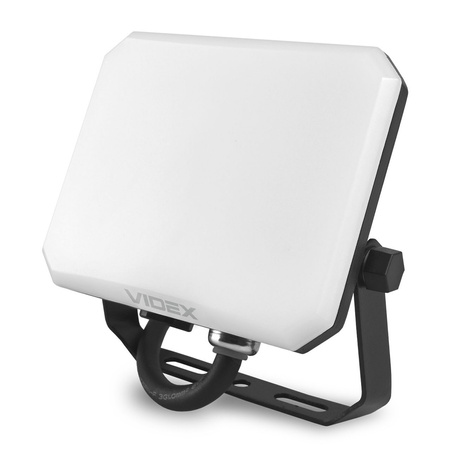 Naświetlacz LED 20W 1900lm 5000K Zimna Czarny z Mleczną Przesłoną Videx