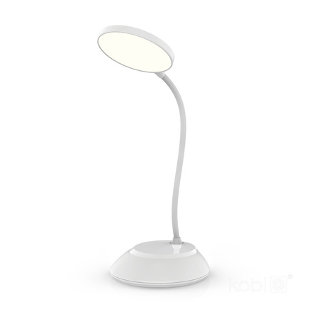 Lampka Biurkowa Stołowa LED 5W 200lm CCT 270° Akumulatorowa Biała Visua Kobi
