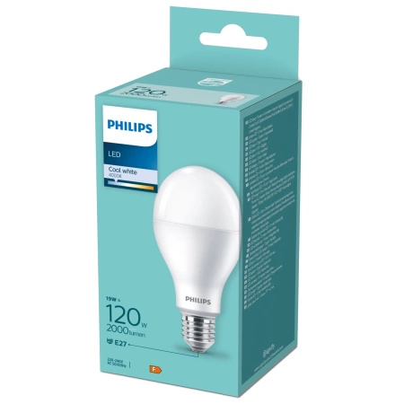 Żarówka LED E27 A68 19W = 120W 2000lm 4000K Neutralna 180° Essential Philips