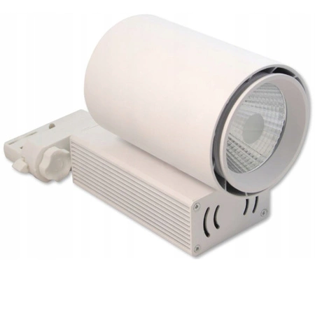 Reflektor Szynowy LED 30W 3000K Lampa do Szynoprzewodów 3 Fazowych Biała