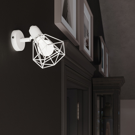 Lampa Sufitowa Listwa Oświetleniowa 2x E14 Żyrandol Geometryczna Biała Nowoczesna Artemis Sollux