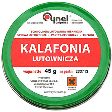 Kalafonia do Lutowania 45g Topnik Lutowniczy Cynel