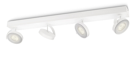 Lampa Sufitowa LED 4x 4.5W 2700K Ściemnialna CLOCKWORK Ruchoma Biała PHILIPS