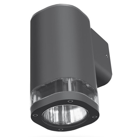 Kinkiet Ogrodowy Lampa Elewacyjna Zewnętrzna IP54 GU10 Szara BRUNO Videx