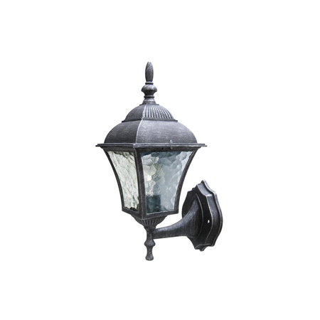 Lampa Ogrodowa Zewnętrzna Kinkiet Elewacyjny LED E27 IP43 Srebrny Klasyczny Toscana Rabalux