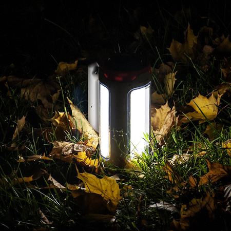 Latarka Akumulatorowa Ręczna 2w1 Światłem Bocznym + Powerbank VA0085 VAYOX