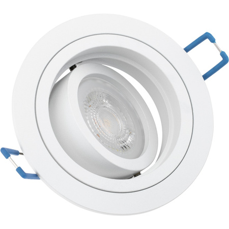 Oprawa HALOGENOWA Podtynkowa Ruchoma GU10 MR16 Okrągła Biała CASSIO LUMILED