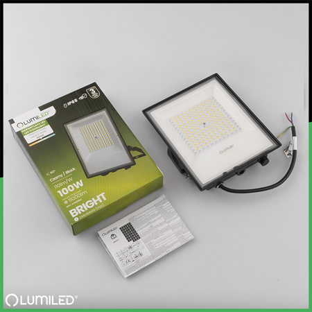 Naświetlacz LED Zewnętrzny BRIGHT 100W 11000lm 4000K Wodoodporny IP65 LUMILED