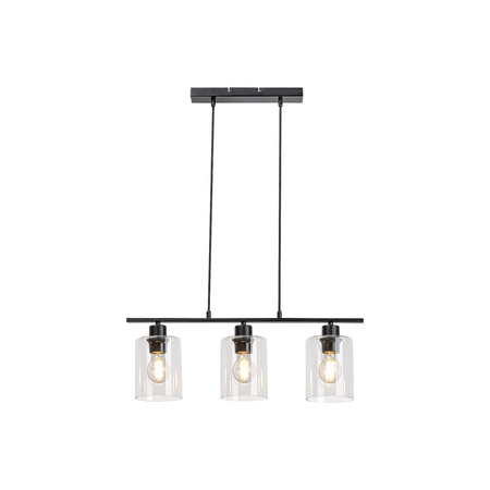 Lampa Wisząca Sufitowa 3x E27 Czarny Industrialny Miroslaw Rabalux