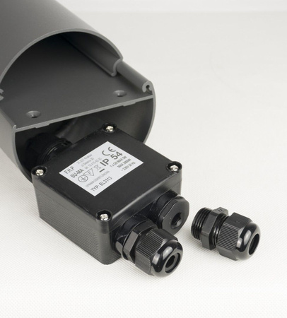 Lampa Ogrodowa Zewnętrzna Stojąca SŁUPEK Elborn EL3113 G9 46,5cm + 2x Gniazdo zasilające Su-Ma