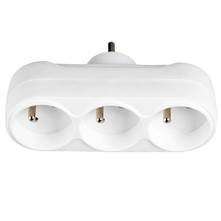 Rozgałęźnik Sieciowy Elektryczny 3x 2P+0 Złodziejka 3 Gniazdka Z Uziemieniem VAYOX