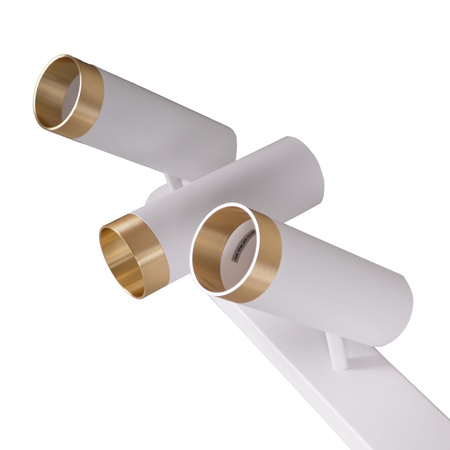 Oprawa Ścienno-Sufitowa Reflektor Punktowy 5x GU10 Biała Złota FADO Sanico Goldlux