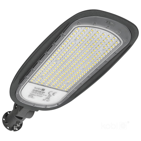 Lampa Uliczna LED Przemysłowa Oprawa Drogowa 200W 27000lm 4000K Neutralna IP66 IK08 Szara Vespa Kobi