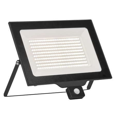 Naświetlacz LED Reflektor Zewnętrzny 200W 20000lm 4000K 110° Czarny IP44 z Czujnikiem Ruchu i Zmierzchu Essentials Floodlights Sensor Osram