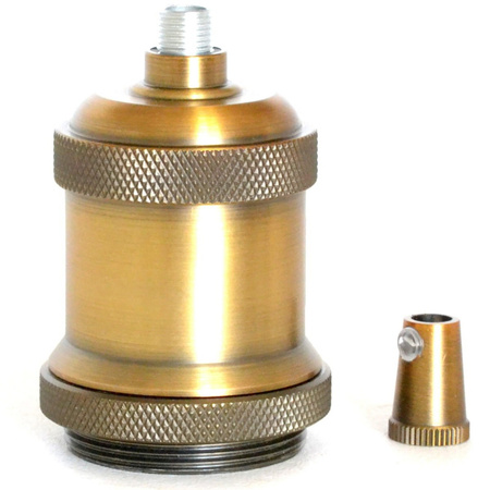 Lampa Wisząca Oprawa E27 Metalowa Antyczne Złoto z Blokadą LEDIGO Vintage