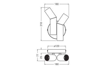 Lampa Ścienna Dekoracyjna Kinkiet Oprawa Natynkowa E27 Wielokolorowy Decor Ledvance