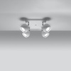 Lampa Sufitowa Oprawa Natynkowa Reflektor 4x GU10 Ruchoma Minimalistyczna Kulista Biała Nowoczesna Oculare Sollux