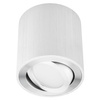 Oprawa Natynkowa HALOGENOWA Aluminiowa Chrom SPOT TUBA 8,4cm + Żarówka LED GU10 8W 4000K Lumiled