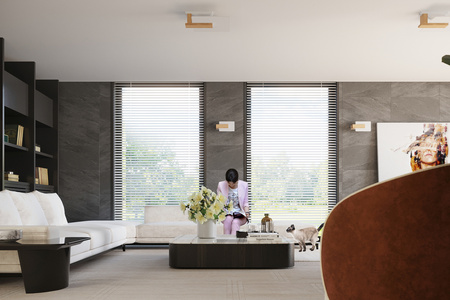 Lampa Sufitowa Kinkiet 2x E27 Kwadratowa Brązowa Skandynawska Lappo Sollux