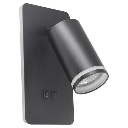 Kinkiet Ścienny 6W 300lm 4000K Neutralna 120° GU10 Czarny PARIS Sanico Goldlux