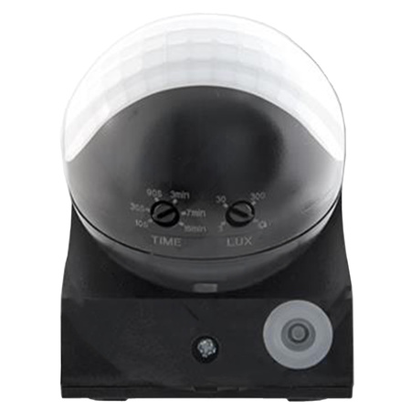 Czujnik Ruchu Zewnętrzny Regulowany PIR IP44 Czarny