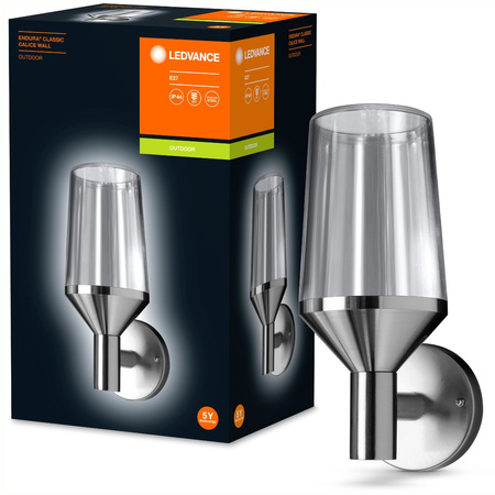 Lampa Ogrodowa Zewnętrzna Kinkiet Elewacyjny LED IP44 Srebrny Endura Ledvance