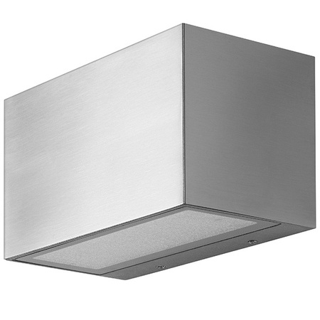 Lampa Ogrodowa Zewnętrzna Kinkiet Elewacyjny LED 14W 600lm 3000K Ciepła RGBW Góra Dół Ściemnialna IP44 Srebrny SMART+ WiFi Brick Ledvance