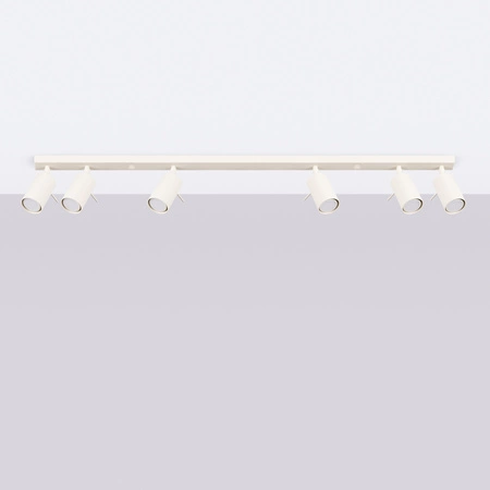 Lampa Sufitowa Reflektor Tuba Spot 6x GU10 Beżowa Ring Bittersweet Shimmer SL.1499 Sollux