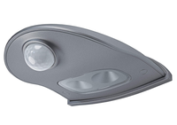 Lampa Ścienna Zewnętrzna LED Przenośna Nad Drzwi Bateryjny 0.95W 40lm 4000K IP54 Srebrny Z Czujnikiem Ruchu i Zmierzchu Door LED Ledvance